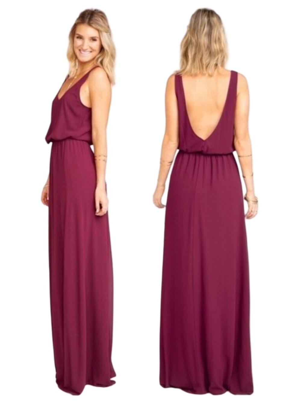 Show Me Your Mumu Kendall Maxi Dress XXS Merlot Whimsical Boho - Picture 2 of 10